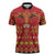 Papua Batik Motif Zipper Polo Shirt Papua Spirit Red Version - Polynesian Pride