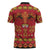Papua Batik Motif Zipper Polo Shirt Papua Spirit Red Version - Polynesian Pride