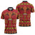 Papua Batik Motif Zipper Polo Shirt Papua Spirit Red Version - Polynesian Pride