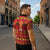 Papua Batik Motif Zipper Polo Shirt Papua Spirit Red Version - Polynesian Pride