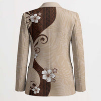 Polynesia Hibiscus Blazer Cameo Curve Motif - Polynesian Pride