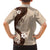 Polynesia Hibiscus Family Matching Long Sleeve Bodycon Dress and Hawaiian Shirt Cameo Curve Motif - Polynesian Pride