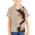 Polynesia Hibiscus Family Matching Off Shoulder Short Dress and Hawaiian Shirt Cameo Curve Motif - Polynesian Pride