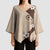 Polynesia Hibiscus Kimono Sleeve Blouse Cameo Curve Motif - Polynesian Pride
