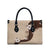 Polynesia Hibiscus Leather Bag Cameo Curve Motif - Polynesian Pride