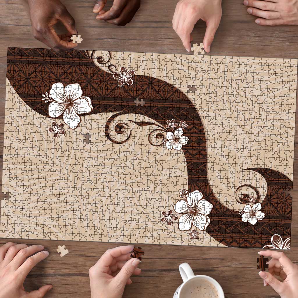 Polynesia Hibiscus Puzzle Cameo Curve Motif LT05 - Polynesian Pride