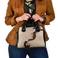 Polynesia Hibiscus Shoulder Handbag Cameo Curve Motif - Polynesian Pride