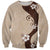Polynesia Hibiscus Sweatshirt Cameo Curve Motif - Polynesian Pride