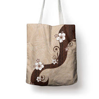 Polynesia Hibiscus Tote Bag Cameo Curve Motif - Polynesian Pride