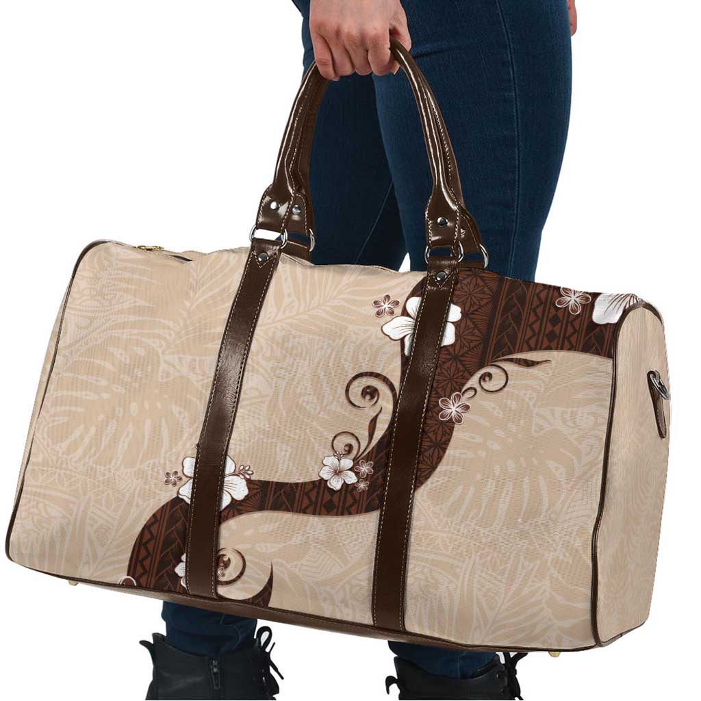 Polynesia Hibiscus Travel Bag Cameo Curve Motif - Polynesian Pride