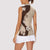 Polynesia Hibiscus Women Sleeveless Polo Shirt Cameo Curve Motif - Polynesian Pride