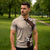 Polynesia Hibiscus Zipper Polo Shirt Cameo Curve Motif - Polynesian Pride