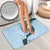 Polynesia Hibiscus Bathroom Set Sky Blue Curve Motif - Polynesian Pride