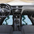 Polynesia Hibiscus Car Mats Sky Blue Curve Motif - Polynesian Pride