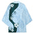 Polynesia Hibiscus Kimono Sky Blue Curve Motif - Polynesian Pride