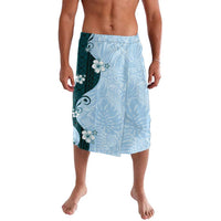 Polynesia Hibiscus Lavalava Sky Blue Curve Motif - Polynesian Pride