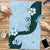Polynesia Hibiscus Puzzle Sky Blue Curve Motif - Polynesian Pride