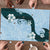 Polynesia Hibiscus Puzzle Sky Blue Curve Motif - Polynesian Pride