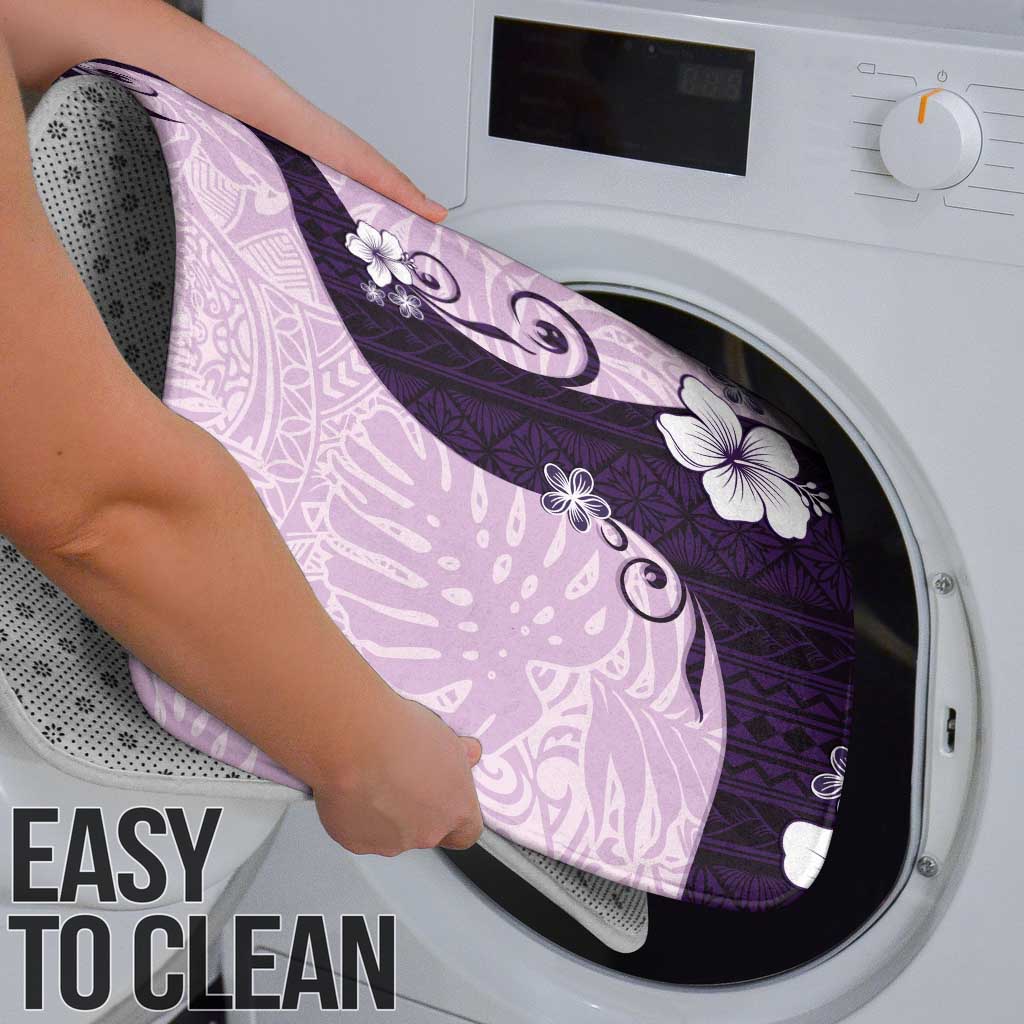 Polynesia Hibiscus Bathroom Set Thistle Curve Motif - Polynesian Pride