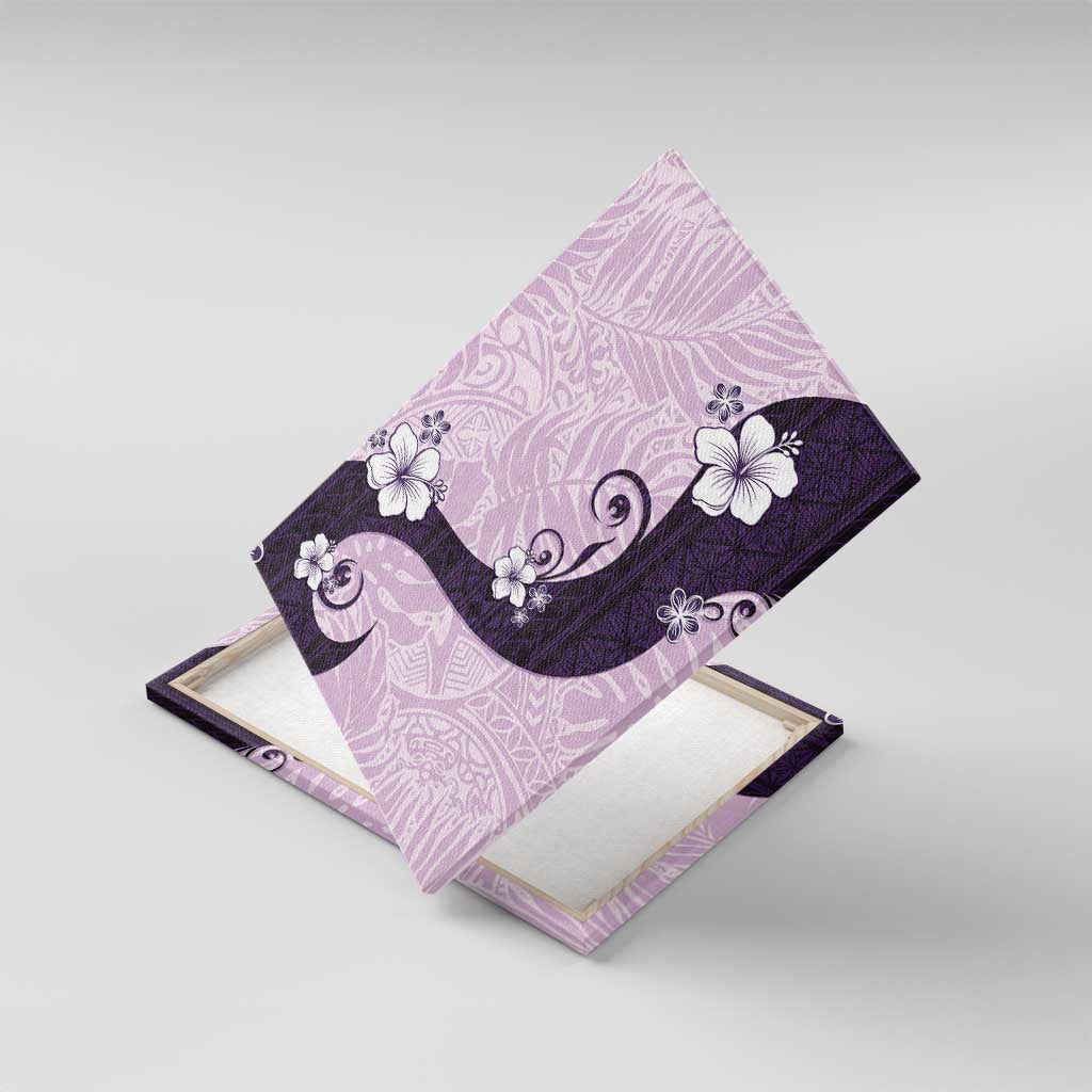 Polynesia Hibiscus Canvas Wall Art Thistle Curve Motif - Polynesian Pride