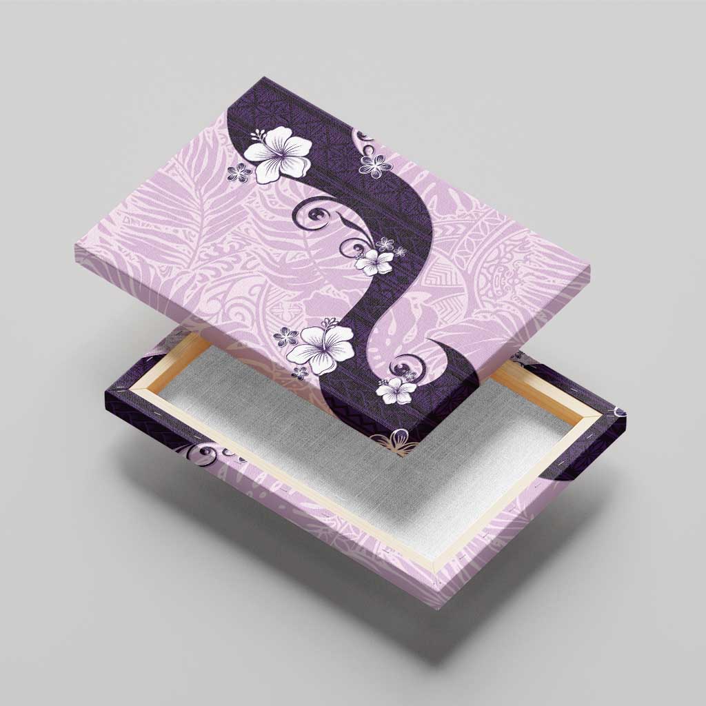 Polynesia Hibiscus Canvas Wall Art Thistle Curve Motif - Polynesian Pride