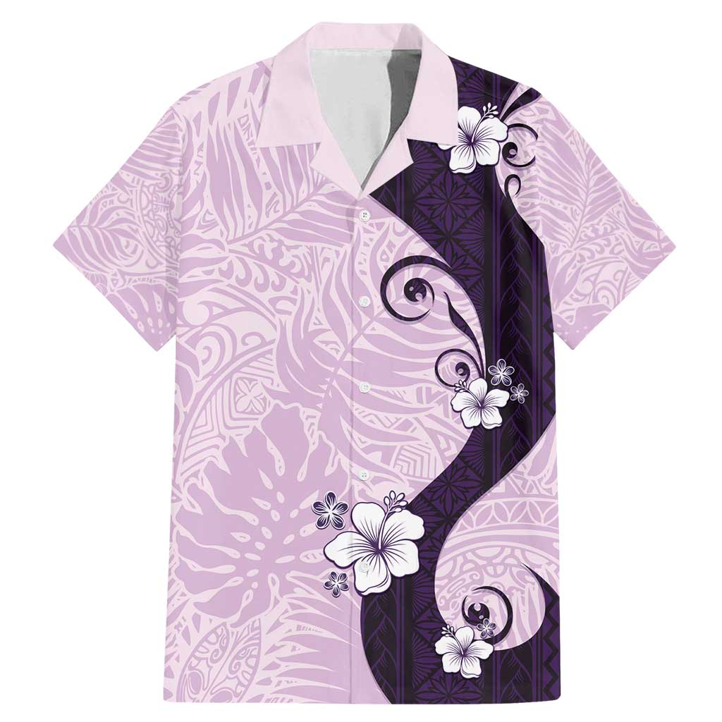 Polynesia Hibiscus Family Matching Mermaid Dress and Hawaiian Shirt Thistle Curve Motif - Polynesian Pride
