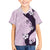 Polynesia Hibiscus Family Matching Off The Shoulder Long Sleeve Dress and Hawaiian Shirt Thistle Curve Motif - Polynesian Pride