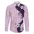 Polynesia Hibiscus Family Matching Off Shoulder Short Dress and Hawaiian Shirt Thistle Curve Motif - Polynesian Pride