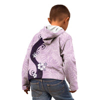Polynesia Hibiscus Kid Hoodie Thistle Curve Motif - Polynesian Pride
