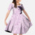 Polynesia Hibiscus Kid Short Sleeve Dress Thistle Curve Motif - Polynesian Pride