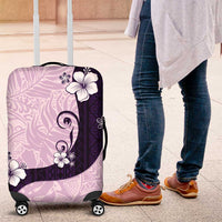 Polynesia Hibiscus Luggage Cover Thistle Curve Motif - Polynesian Pride