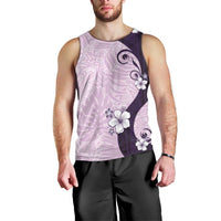 Polynesia Hibiscus Men Tank Top Thistle Curve Motif - Polynesian Pride