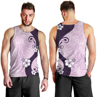Polynesia Hibiscus Men Tank Top Thistle Curve Motif - Polynesian Pride