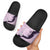 Polynesia Hibiscus Slide Sandals Thistle Curve Motif - Polynesian Pride