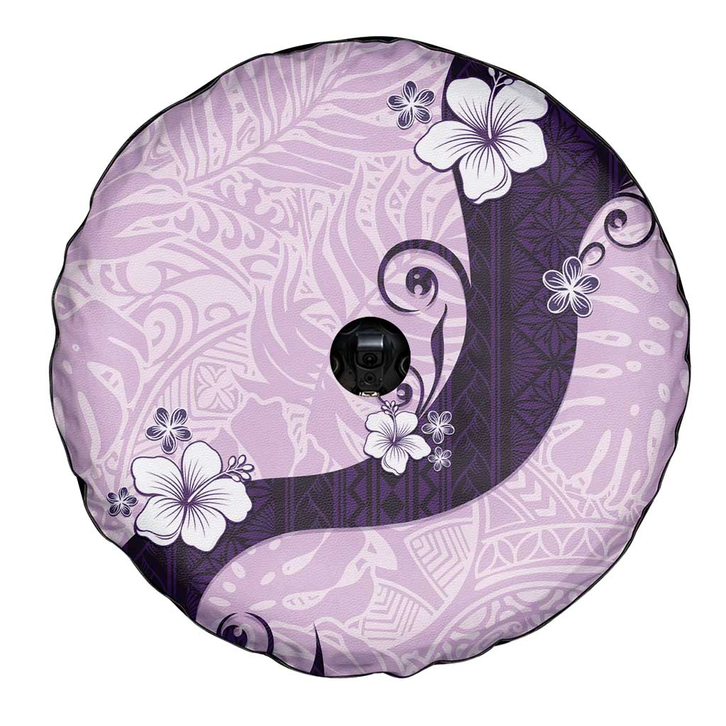 Polynesia Hibiscus Spare Tire Cover Thistle Curve Motif - Polynesian Pride