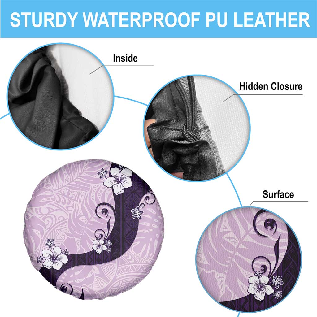 Polynesia Hibiscus Spare Tire Cover Thistle Curve Motif - Polynesian Pride