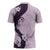 Polynesia Hibiscus Zipper Polo Shirt Thistle Curve Motif - Polynesian Pride