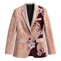 Polynesia Hibiscus Blazer Rose Bud Curve Motif - Polynesian Pride