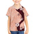 Polynesia Hibiscus Family Matching Off Shoulder Short Dress and Hawaiian Shirt Rose Bud Curve Motif - Polynesian Pride