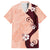 Polynesia Hibiscus Family Matching Summer Maxi Dress and Hawaiian Shirt Rose Bud Curve Motif - Polynesian Pride