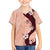 Polynesia Hibiscus Kid Hawaiian Shirt Rose Bud Curve Motif - Polynesian Pride