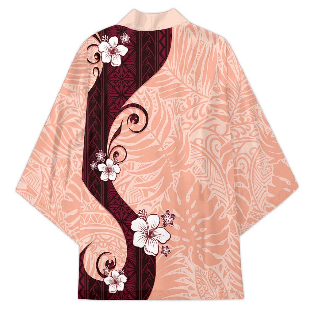 Polynesia Hibiscus Kimono Rose Bud Curve Motif - Polynesian Pride