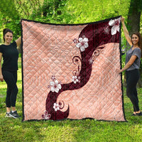 Polynesia Hibiscus Quilt Rose Bud Curve Motif - Polynesian Pride