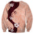 Polynesia Hibiscus Sweatshirt Rose Bud Curve Motif - Polynesian Pride