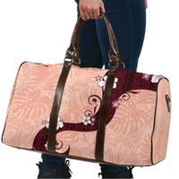 Polynesia Hibiscus Travel Bag Rose Bud Curve Motif - Polynesian Pride