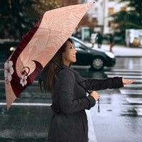 Polynesia Hibiscus Umbrella Rose Bud Curve Motif - Polynesian Pride