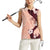 Polynesia Hibiscus Women Sleeveless Polo Shirt Rose Bud Curve Motif - Polynesian Pride