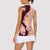 Polynesia Hibiscus Women Sleeveless Polo Shirt Rose Bud Curve Motif - Polynesian Pride