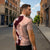 Polynesia Hibiscus Zipper Polo Shirt Rose Bud Curve Motif - Polynesian Pride