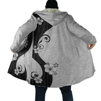 Polynesia Hibiscus Cloak White Curve Motif - Polynesian Pride